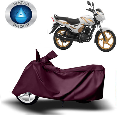 DeepShakshi AUTOMOTIVE Waterproof Two Wheeler Cover for TVS(Star City Plus, Maroon)