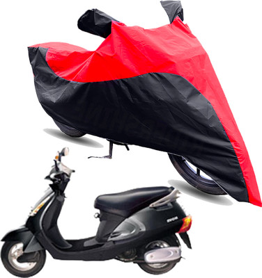FurniGully Two Wheeler Cover for Kinetic(Nova EX, Red, Black)