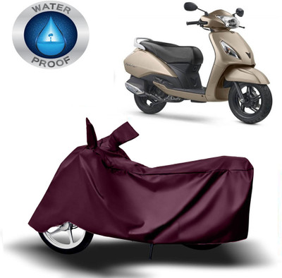 Autoinnovation Two Wheeler Cover for TVS(Jupiter, Maroon)