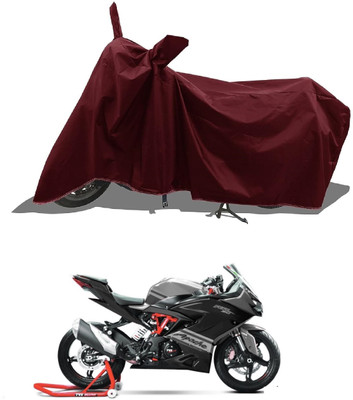 AESTRYD Two Wheeler Cover for TVS(Apache RTR 310, Maroon)