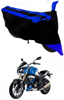 Furious3D Two Wheeler Cover for Mahindra(Mojo, Blue, Black)