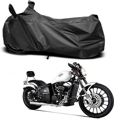 Mdstar Waterproof Two Wheeler Cover for FAB Regal Raptor(Daytona 350, Black)