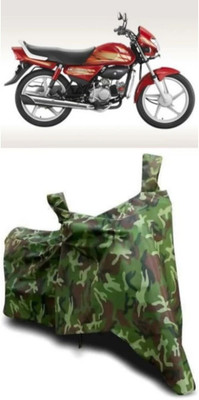 MLC Waterproof Two Wheeler Cover for Hero(HF Deluxe BS6, Green)