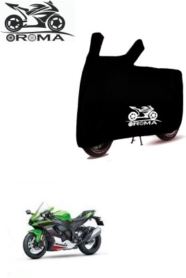 Oroma Waterproof Two Wheeler Cover for Kawasaki(Ninja ZX 10R BS6, Black)