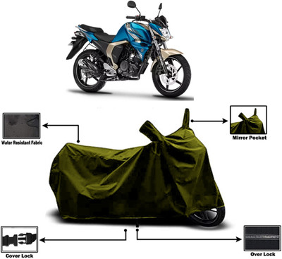Amexride Two Wheeler Cover for Yamaha(FZ S FI (V 2.0), Green)