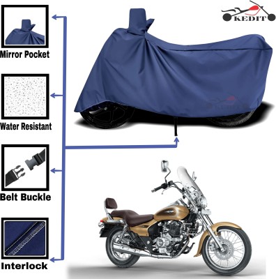 KEDIT Two Wheeler Cover for Bajaj(Avenger 180 Street, Blue)