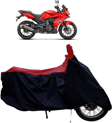 KEDIT Two Wheeler Cover for Hero(MotoCorp Xtreme 200S, Red, Black)