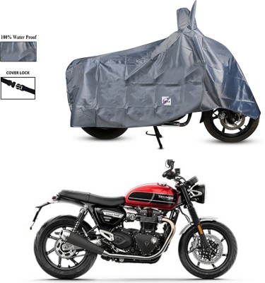 EGAL Waterproof Two Wheeler Cover for Triumph(Speed Twin BS6, Grey)