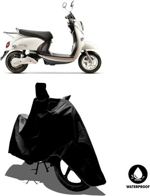 Amexride Waterproof Two Wheeler Cover for Evolet(Polo BS6, Black)