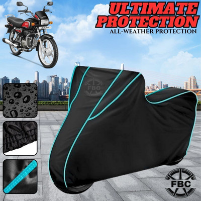 AutoGalaxy Waterproof Two Wheeler Cover for Hero(Splendor, Black)