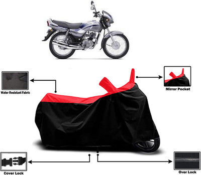 Amexride Two Wheeler Cover for TVS(Victor Edge, Red)