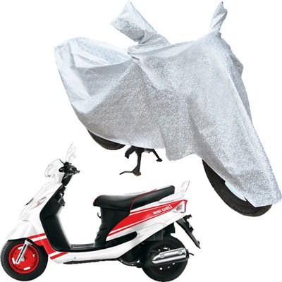 RiderShine Waterproof Two Wheeler Cover for Mahindra(Rodeo UZO, Silver)