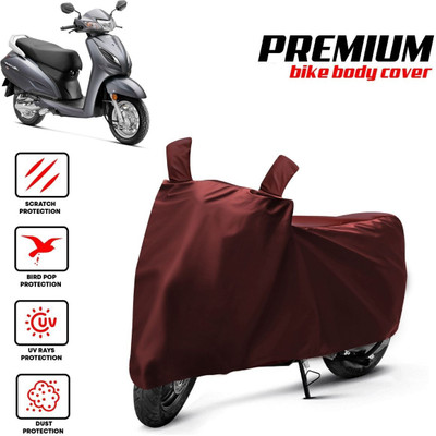 OliverX Waterproof Two Wheeler Cover for Honda(Activa 6G, Black, Blue, Multicolor)