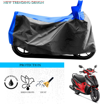 SnehaSales Waterproof Two Wheeler Cover for Hero(Motocorp Maestro Electric, Grey, Blue)
