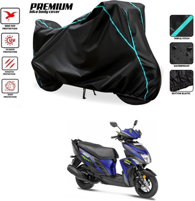GOSHIV-car and bike accessories Waterproof Two Wheeler Cover for Yamaha(Cygnus Ray ZR BS6, Black)