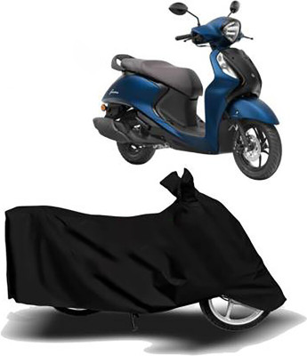 MMSSTAR Waterproof Two Wheeler Cover for Yamaha(Fascino 125 FI, Black)