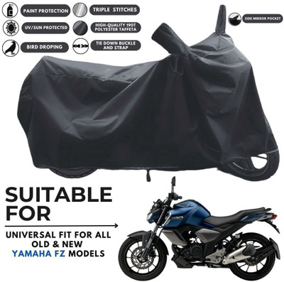 MADAFIYA Two Wheeler Cover for Yamaha(FZ-Fi Version 3.0, Black)