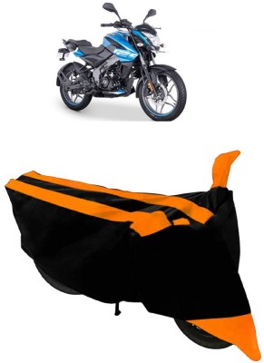 ABORDABLE Two Wheeler Cover for Bajaj(Pulsar NS125, Black, Orange)