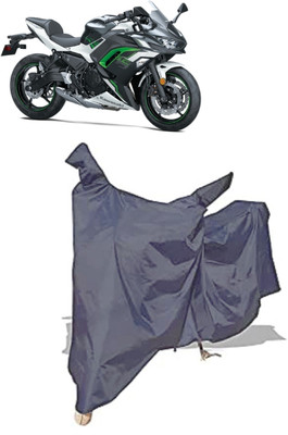 Amexride Two Wheeler Cover for Kawasaki(Ninja 650 BS6, Grey)