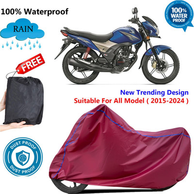 AUTOCAD Waterproof Two Wheeler Cover for Honda(CB Shine SP, Maroon)