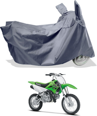 Amexride Two Wheeler Cover for Kawasaki(KLX 110, Grey)