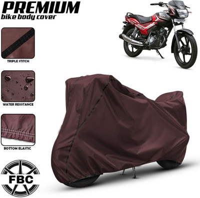 AUTOCAD Waterproof Two Wheeler Cover for TVS(Star City Plus, Maroon)