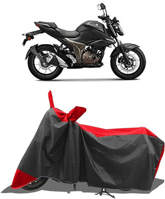 DeepShakshi AUTOMOTIVE Two Wheeler Cover for Suzuki(Gixxer 250, Red, Black)
