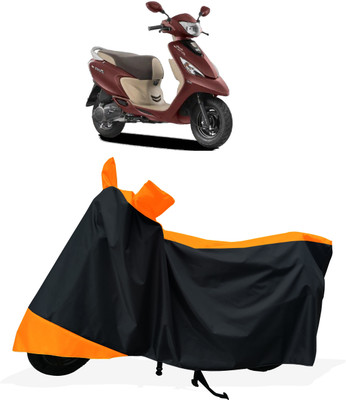 Tricway Two Wheeler Cover for TVS(Scooty Zest BS6, Orange)