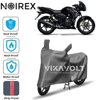 NOIREX Two Wheeler Cover for TVS(Apache RTR 180, Grey)