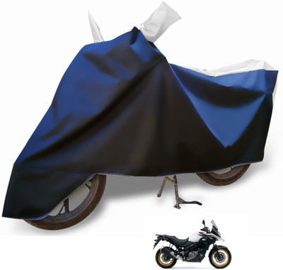 Euro Care Waterproof Two Wheeler Cover for Suzuki(V-Strom 650 XT, Silver)