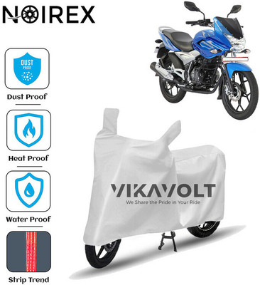 NOIREX Waterproof Two Wheeler Cover for Bajaj(Discover 150 f, Silver)