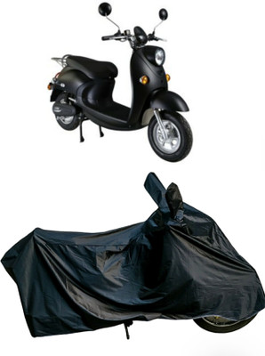 Autofly Waterproof Two Wheeler Cover for Evolet(Polo, Black)