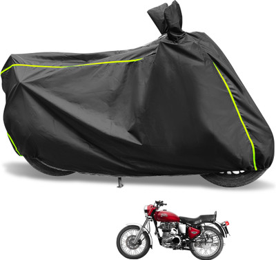 Euro Care Waterproof Two Wheeler Cover for Royal Enfield(Twin spark, Black)