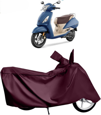 DeepShakshi AUTOMOTIVE Two Wheeler Cover for TVS(Jupiter Grande, Maroon)