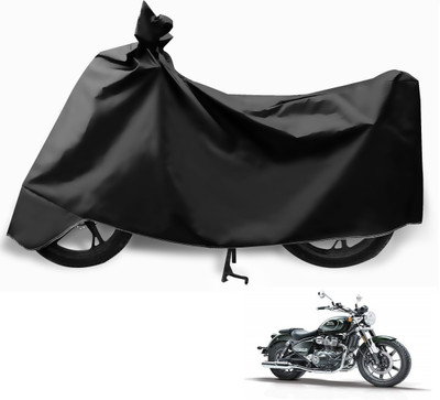 Euro Care Waterproof Two Wheeler Cover for Royal Enfield(Meteor, Black)