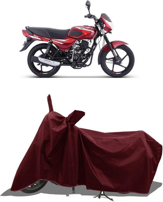 KEDIT Two Wheeler Cover for Bajaj(CT110, Maroon)