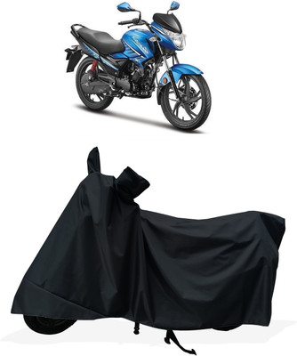 Tricway Two Wheeler Cover for Hero(Glamour FI, Black)