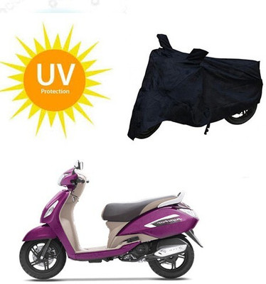 MMSSTAR Waterproof Two Wheeler Cover for TVS(Jupiter, Black)
