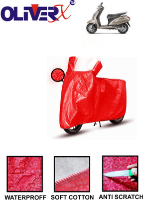 OliverX Waterproof Two Wheeler Cover for Honda(Activa 5G, Red)