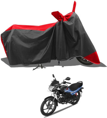 KEDIT Two Wheeler Cover for Hero(Red, Black)