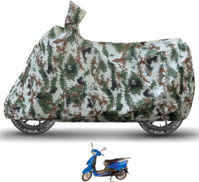 Caronix Waterproof Two Wheeler Cover for Avon(E Scoot, Green)