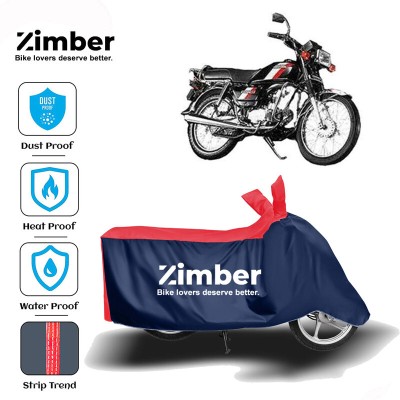 ZIMBER Two Wheeler Cover for Honda(CD 100 SS, Red, Blue)