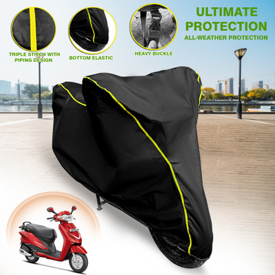 GARREGE Waterproof Two Wheeler Cover for Hero(Duet, Black)
