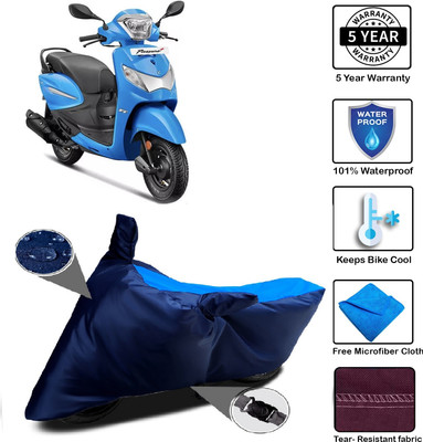 MISSION COLLECTION Waterproof Two Wheeler Cover for Hero(Pleasure, Blue)