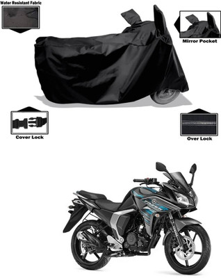 DeepShakshi AUTOMOTIVE Two Wheeler Cover for Yamaha(Fazer-FI BS6, Black)