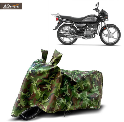AG MOTO Two Wheeler Cover for Hero(Splendor Plus, Green)