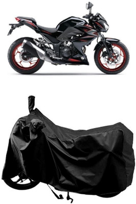 MMSSTAR Waterproof Two Wheeler Cover for Kawasaki(Z250 BS6, Black)