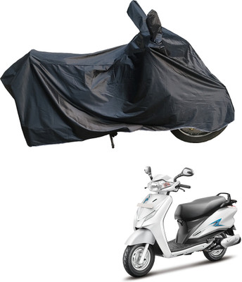 Motodreka Waterproof Two Wheeler Cover for Hero(Duet LX 110CC BS6, Black)