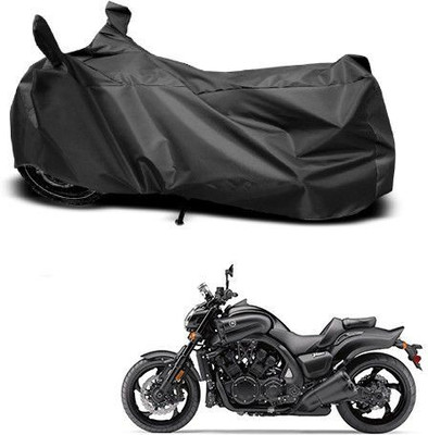 DeepShakshi AUTOMOTIVE Waterproof Two Wheeler Cover for Yamaha(VMAX, Black)