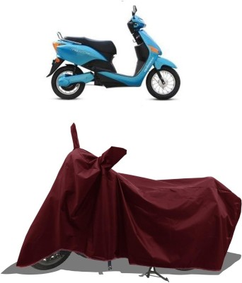 DeepShakshi AUTOMOTIVE Two Wheeler Cover for Hero(Electric Optima DX, Maroon)